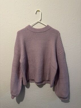 Twenty Lavender Crewneck Knit Sweater